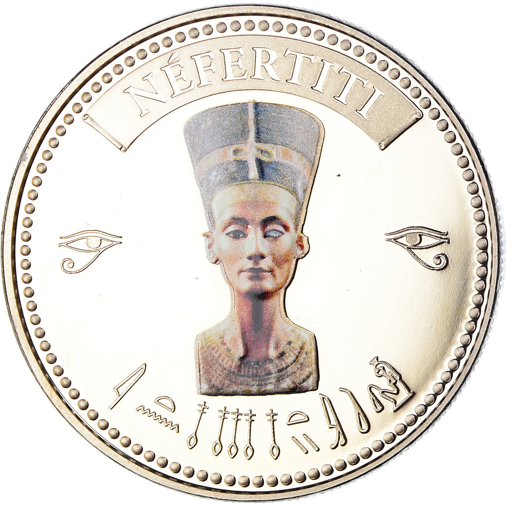 Ägypten, Medaille, Trésors d'Egypte, Nefertiti, History, STGL, Kupfer-Nickel