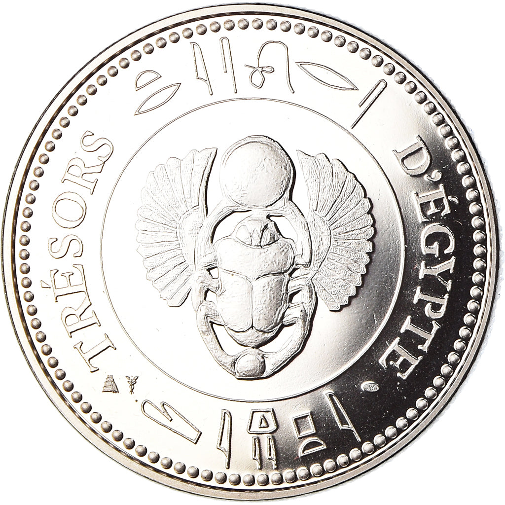 Egipt, medal, Trésors d'Egypte, Horus, Historia, MS(65-70), Miedź-Nikiel