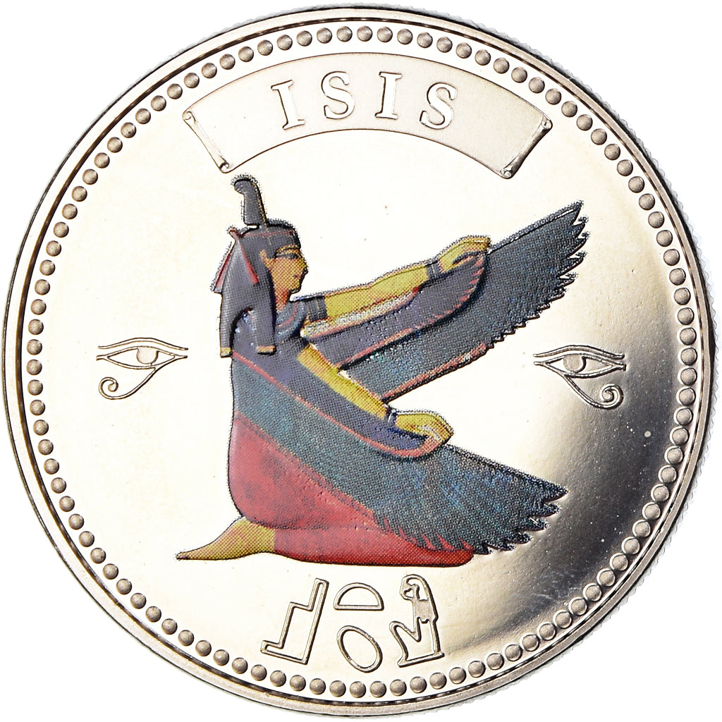 Egipto, medalla, Trésors d'Egypte, Isis, History, FDC, Cobre - níquel