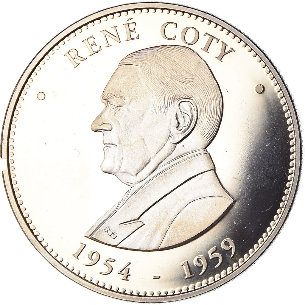 France, Medal, René Coty, Président de la République, Politics, MS(65-70)