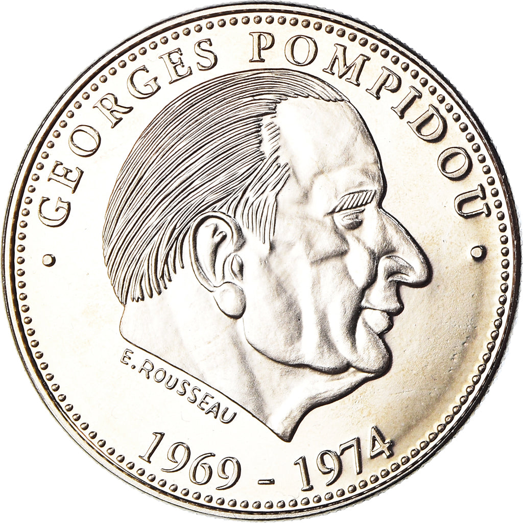 Francia, medalla, Georges Pompidou, Président de la République Française