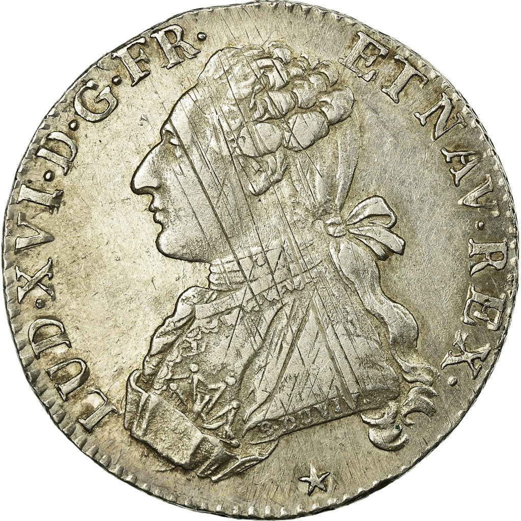 Coin, France, Louis XVI, 1/5 Écu, 24 Sols, 1/5 ECU, 1788, Lille, EF(40-45)
