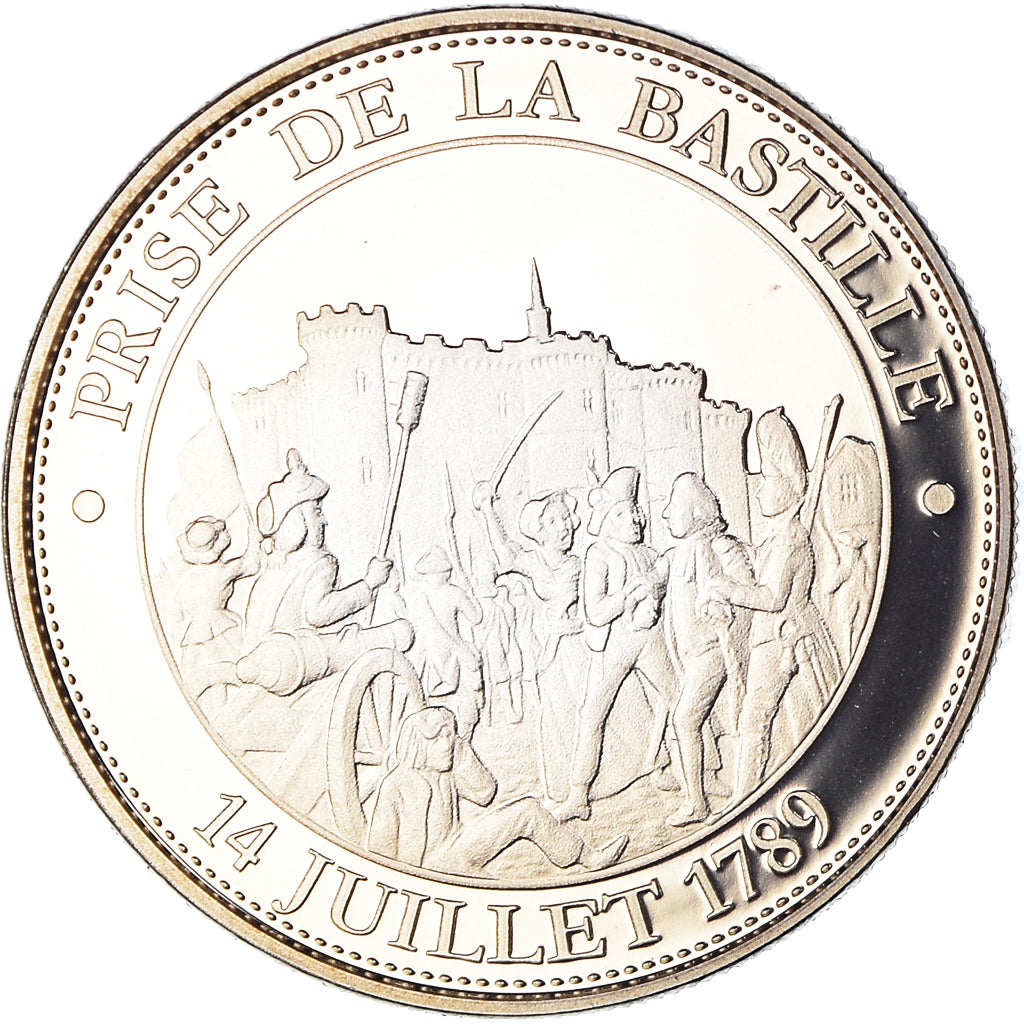 France, Medal, Révolution Française, Prise de la Bastille, History, MS(65-70)