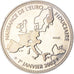 Francia, medalla, Naissance de l'Euro Fiduciaire, Politics, 2002, SC, Cobre -