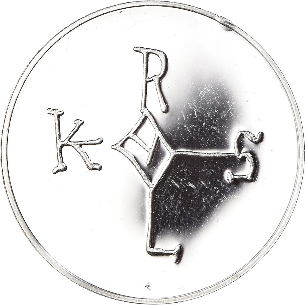 França, medalha, Les Rois de France, Charlemagne, História, MS(64), Prata