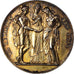 Frankrijk, Medaille, Mariage, La Religion les Unit, 1858, Broche, PR, Vermeil