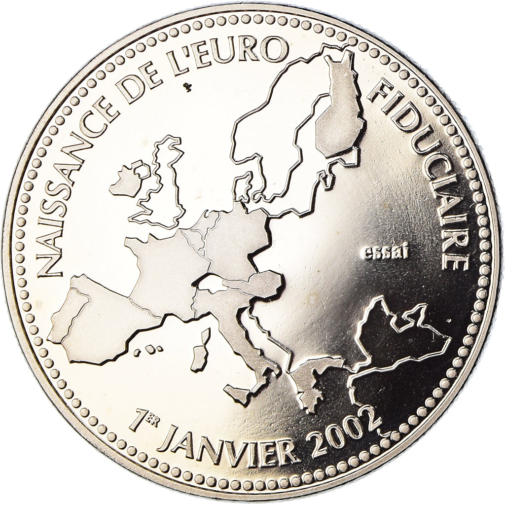 Frankreich, Medaille, Naissance de l'Euro Fiduciaire, Politics, 2002, STGL