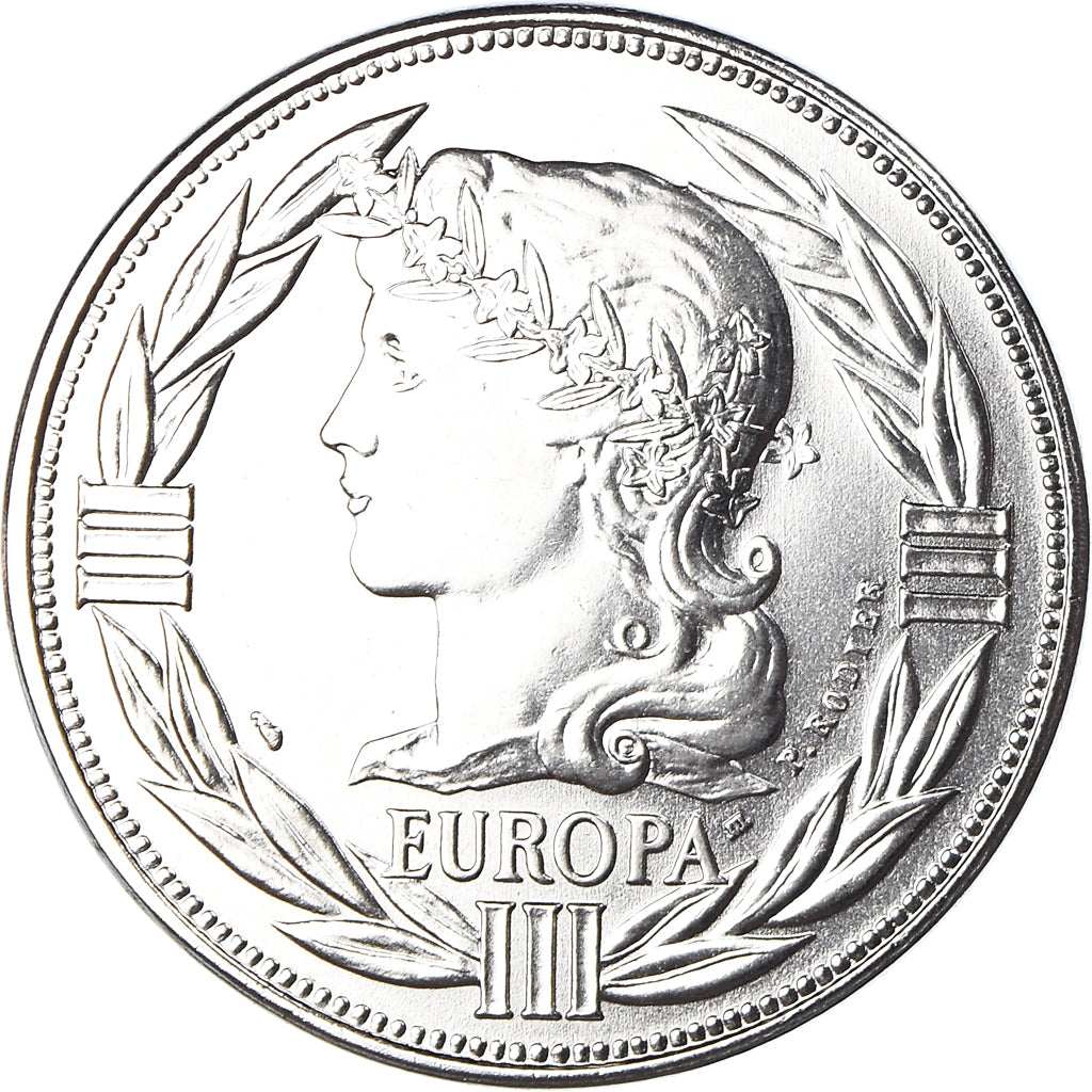 France, Medal, Ecu Europa, Marianne, Politics, 1987, MS(65-70), Copper-nickel