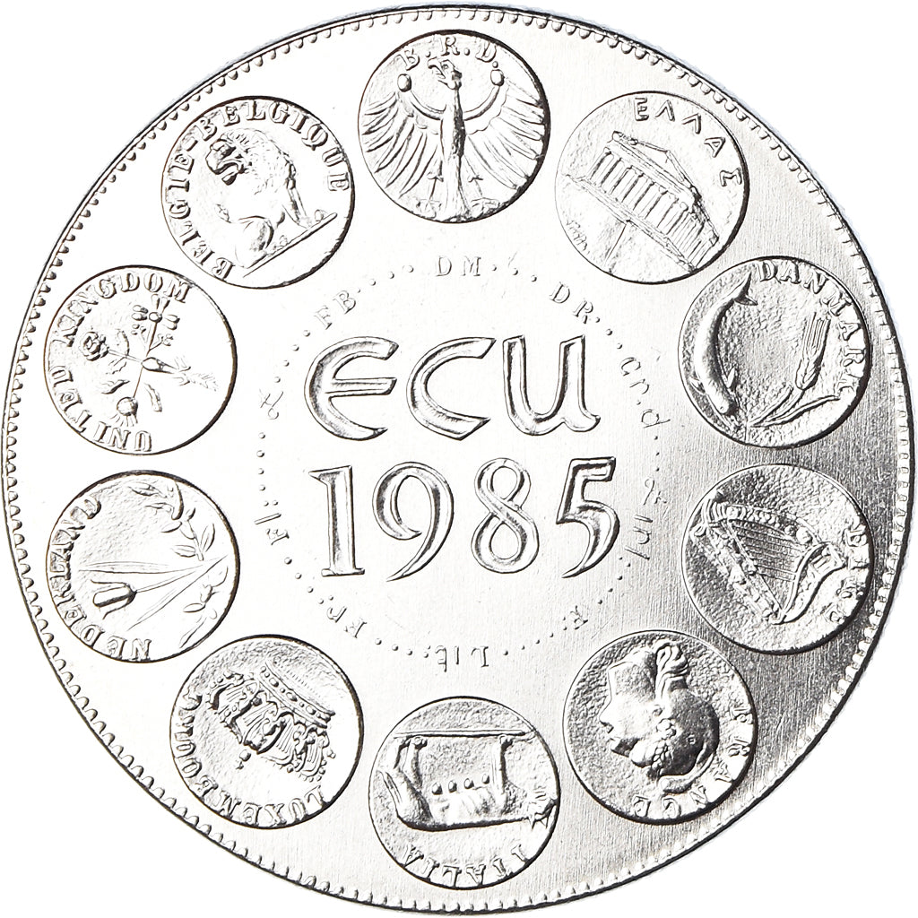 Frankreich, Medaille, Ecu Europa, Marianne, Politics, 1985, STGL, Kupfer-Nickel