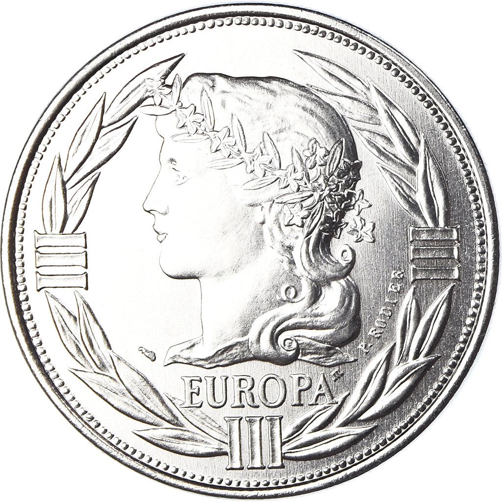 France, Medal, Ecu Europa, Marianne, Politics, 1989, MS(65-70), Copper-nickel