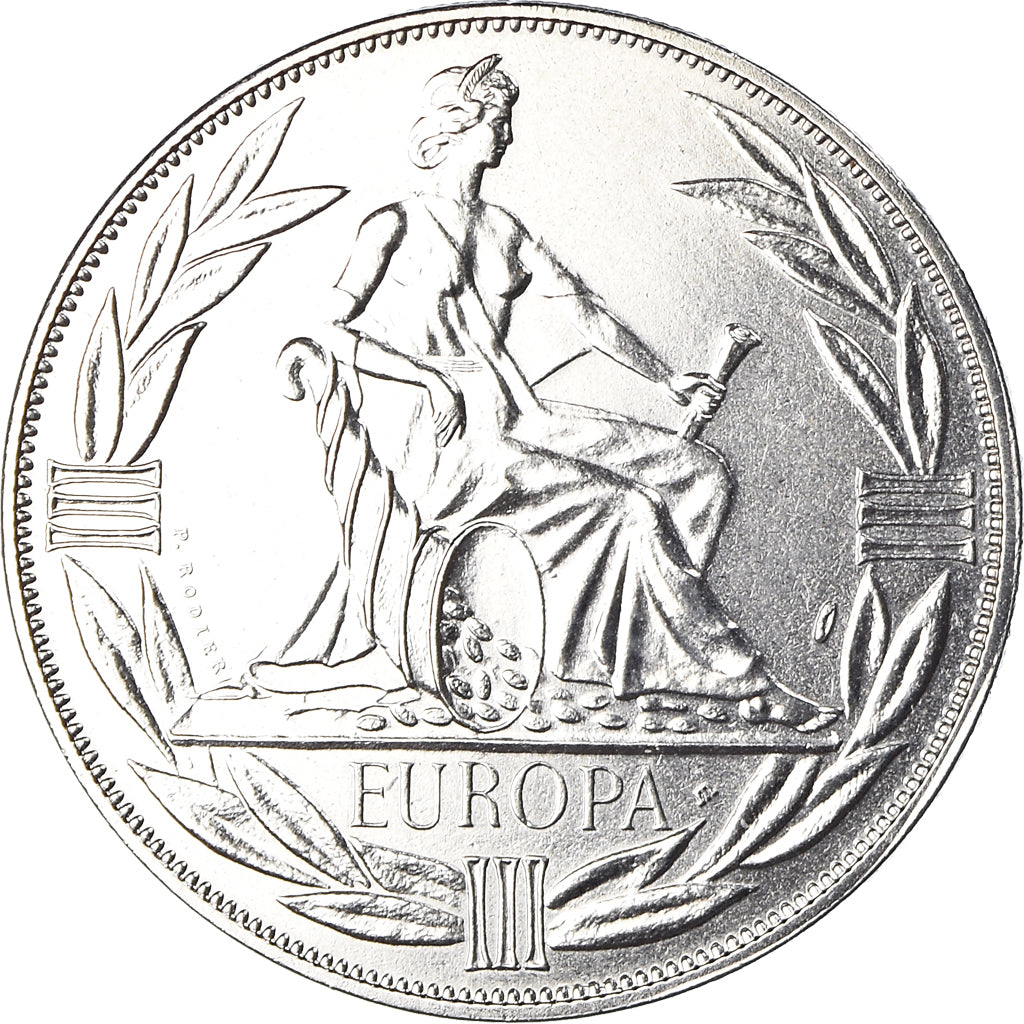 Frankrijk, Medaille, Ecu Europa, Europe Assise, Politics, 1980, FDC