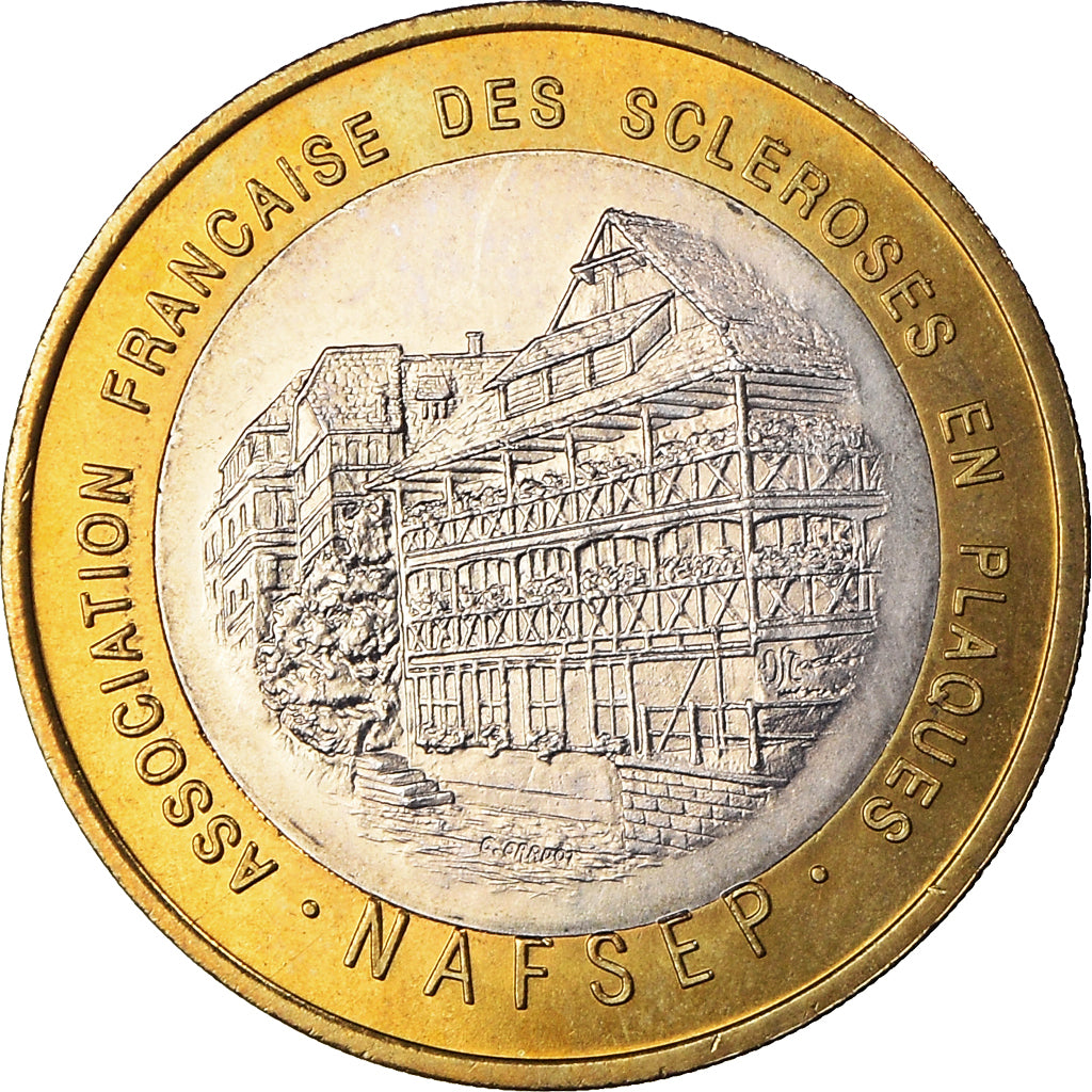 France, 1 Euro, Euro des Villes, 1996, Strasbourg - Association française des
