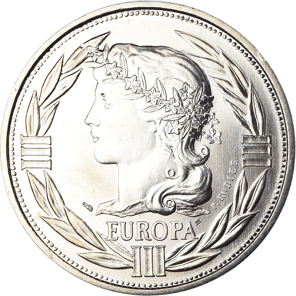 France, Medal, Ecu Europa, Marianne, Politics, 1989, MS(65-70), Copper-nickel