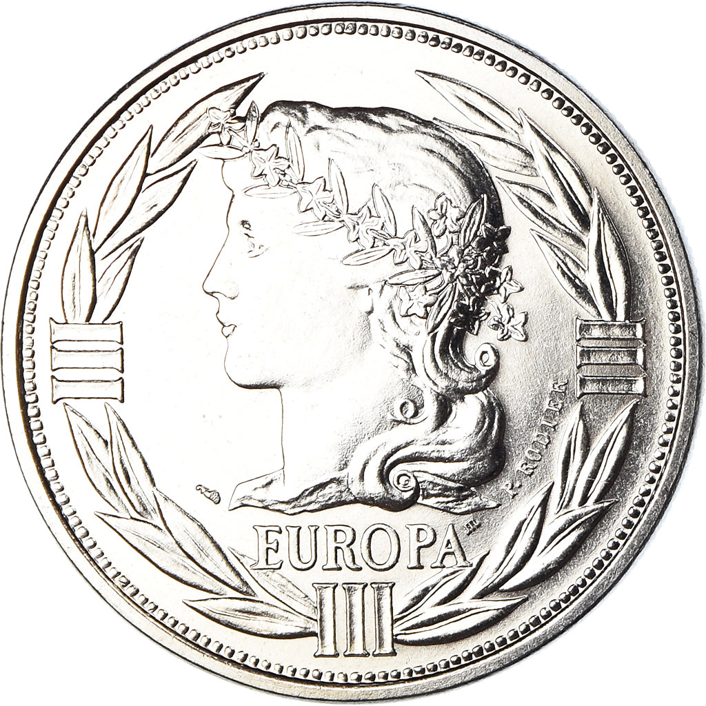 Frankreich, Medaille, Ecu Europa, Marianne, Politics, 1991, STGL, Kupfer-Nickel