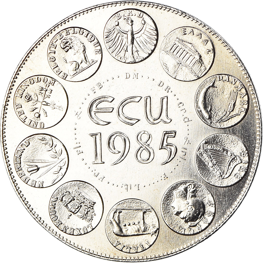 France, Médaille, Ecu Europa, Marianne, Politics, 1985, FDC, Cupro-nickel