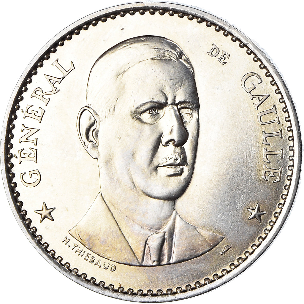 France, Médaille, Général De Gaulle, Politics, FDC, Cupro-nickel
