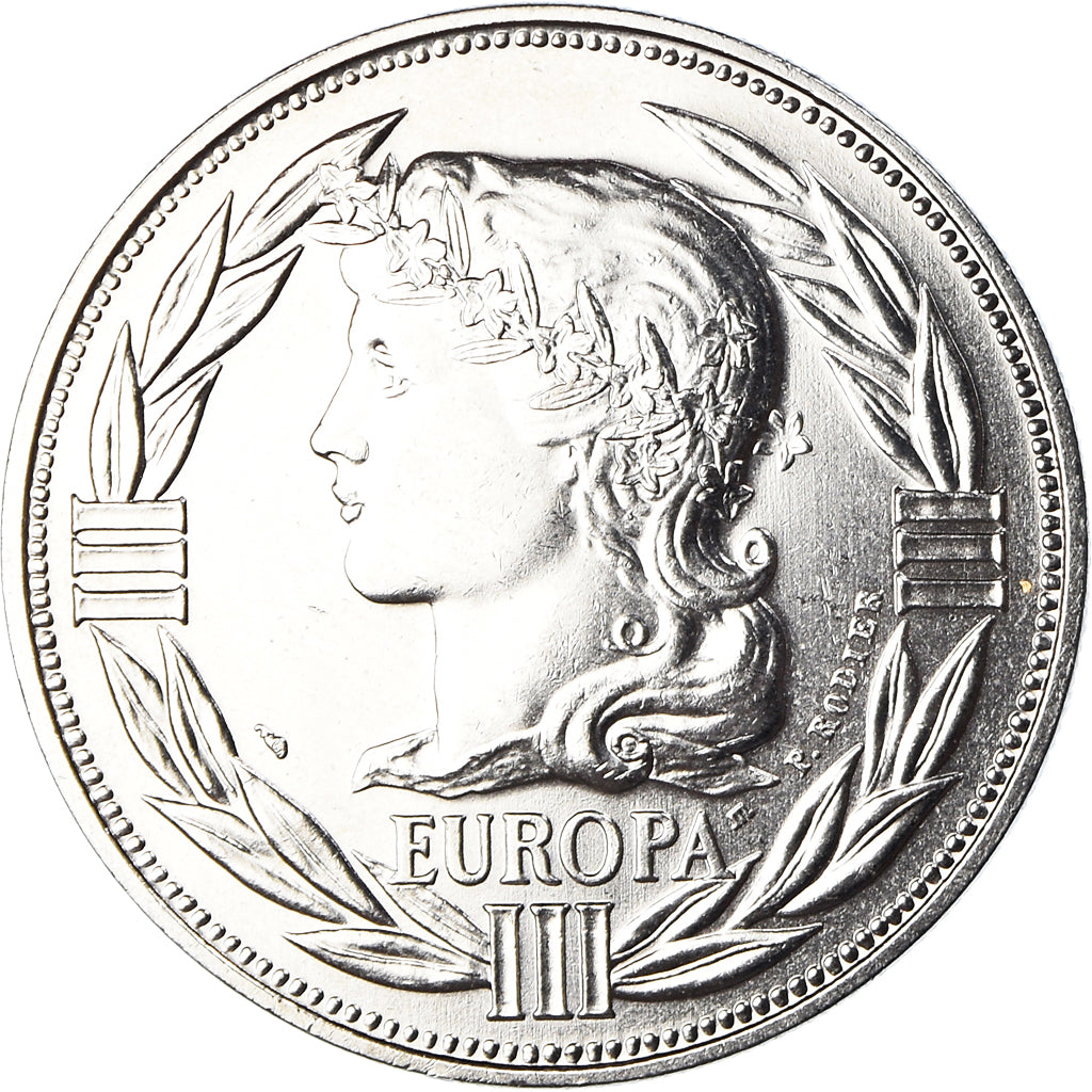 Frankrijk, Medaille, Ecu Europa, Marianne, Politics, 1986, Rodier, FDC