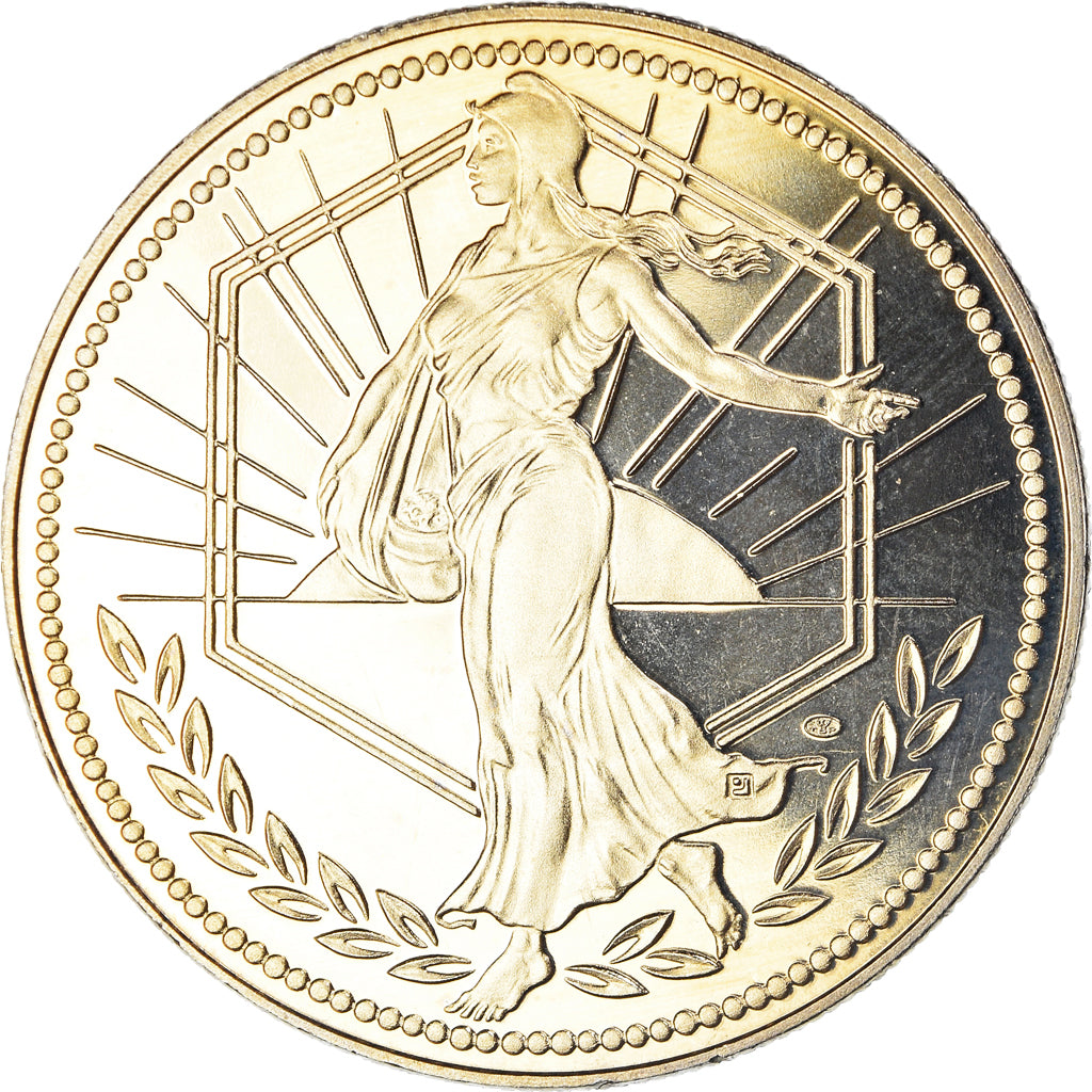 France, Médaille, L'Europe, La Semeuse, Politics, 2000, FDC, Cupro-nickel