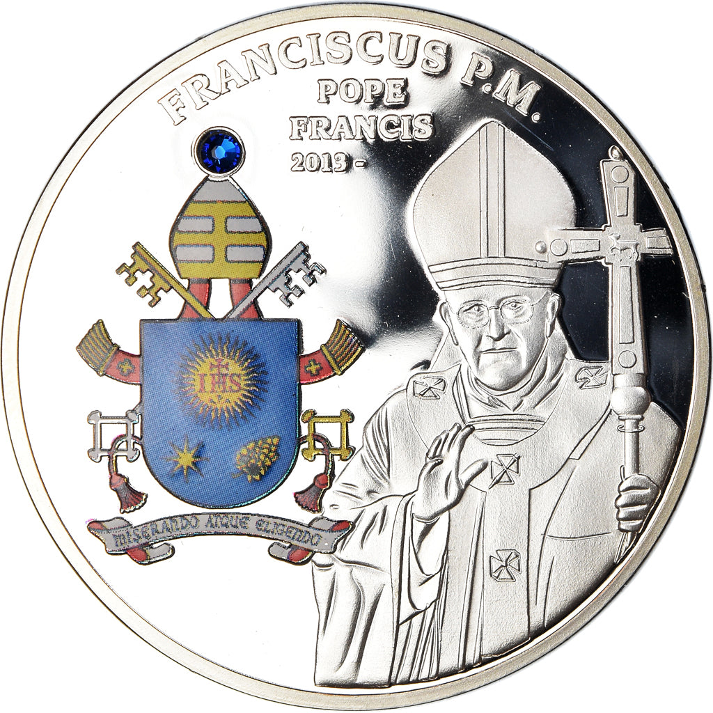 Vatican, Médaille, Le Pape François, Religions & beliefs, 2013, FDC, Cuivre