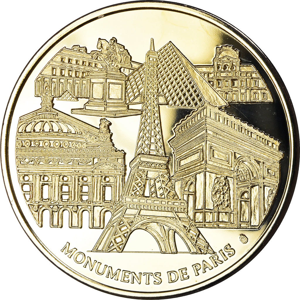 France, Medal, Monuments de Paris, La Tour Eiffel, Patrimoine Culturel