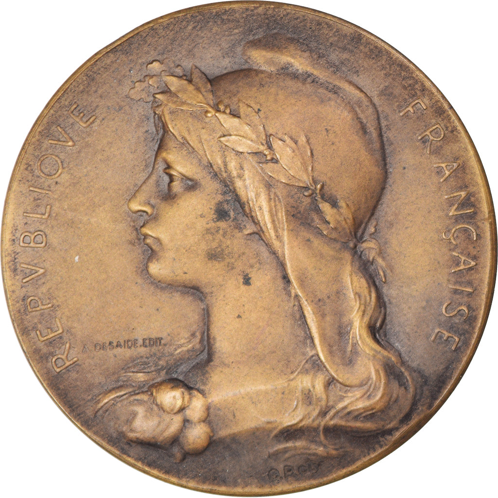 Frankreich, Medaille, Marianne, République Française, Politics, O.Roty, VZ