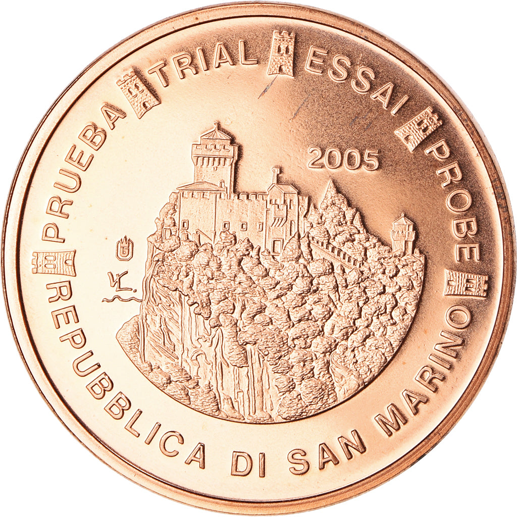 San Marino, 5 Euro Cent, Essai-Trial, 2005, STGL, Bi-Metallic