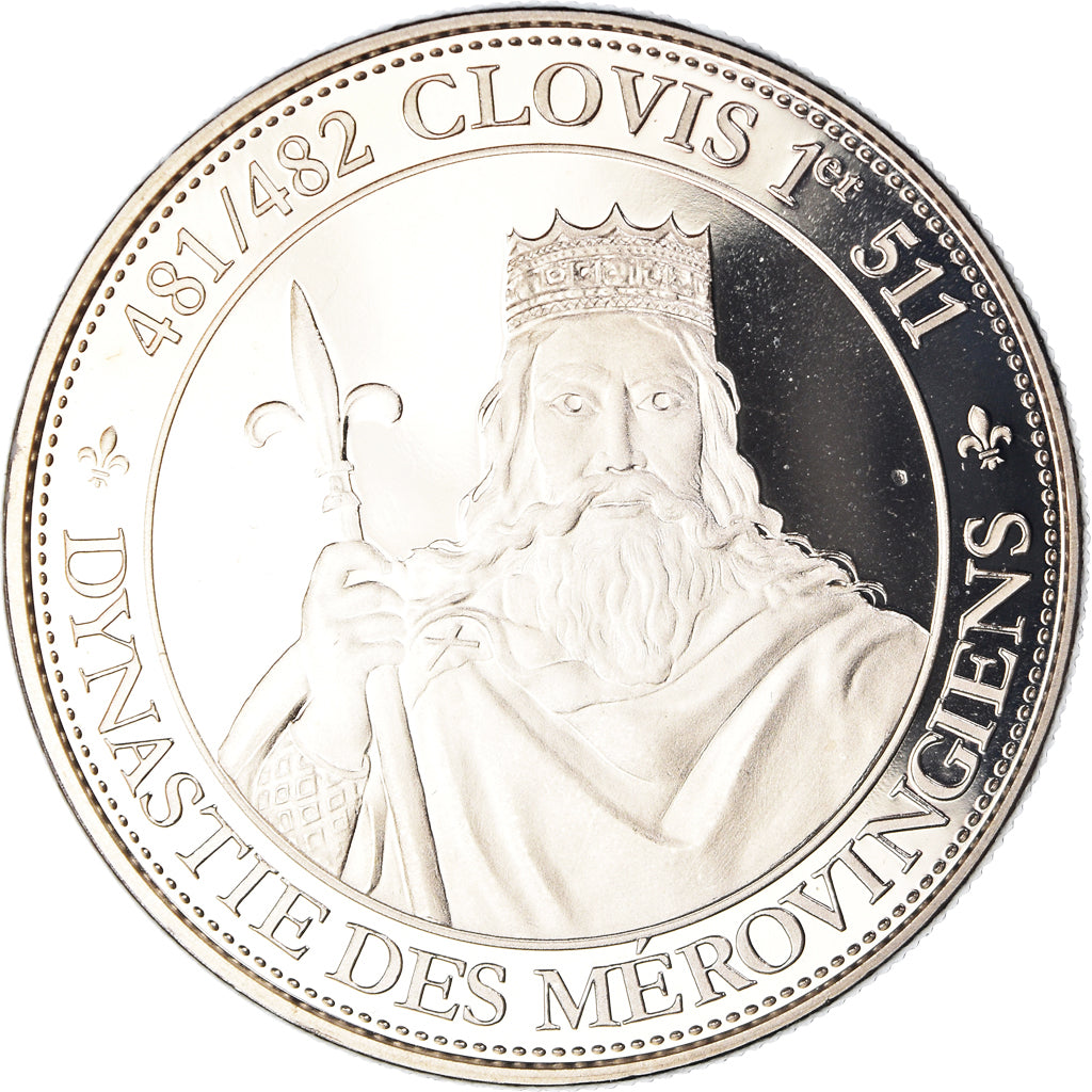 France, Medal, Clovis Ier, Roi de France, Dynastie des Mérovingiens, History