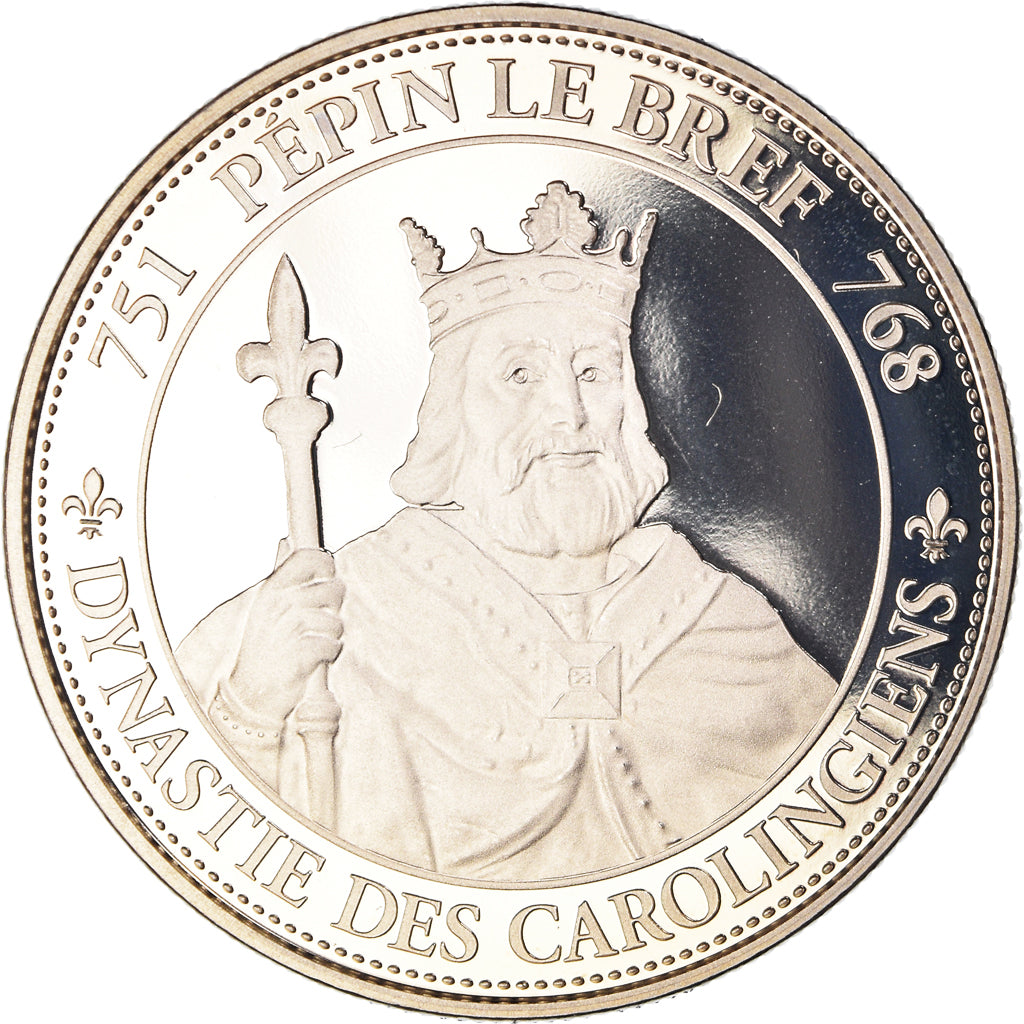 Frankrijk, Medaille, Les Rois de France, Pépin le Bref, History, FDC