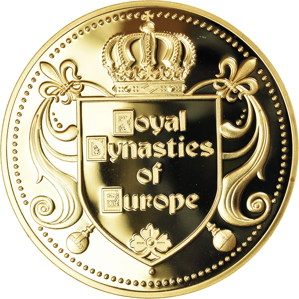 Países Baixos, medalha, Royal Dynasties of Europe, King Willem Alexander-Queen