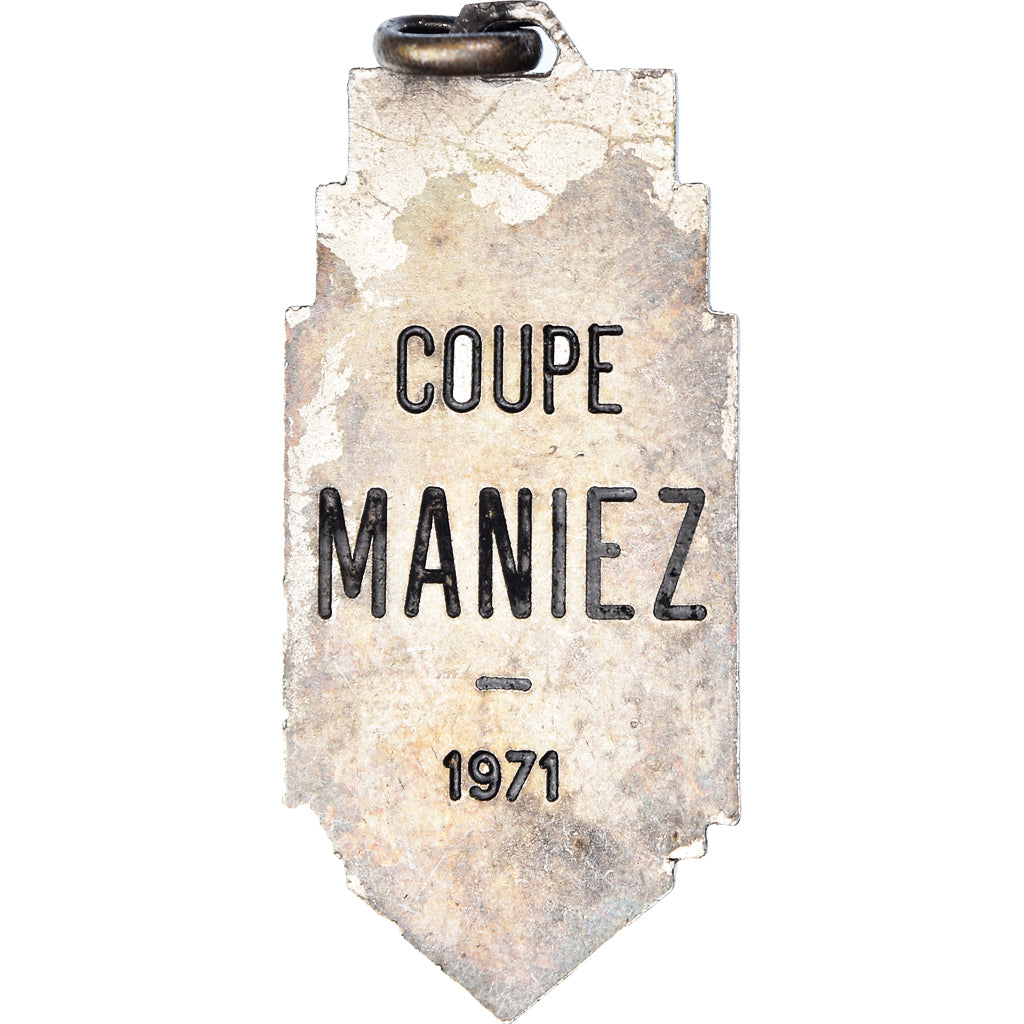 France, Medal, Football, Coupe Maniez, Sport, 1971, AU(50-53), Silvered bronze