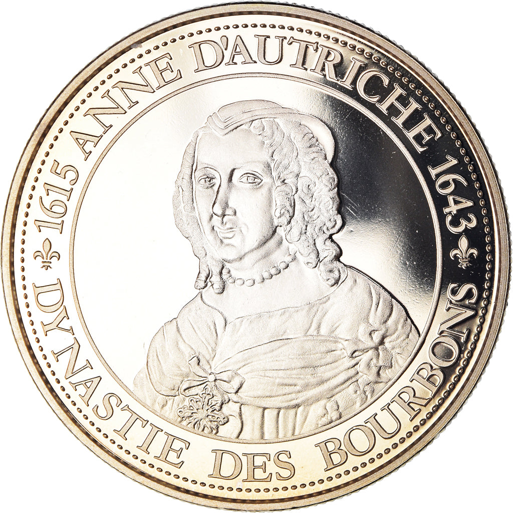 France, Medal, Anne d'Autriche, Dynastie des Bourbons, History, MS(65-70)