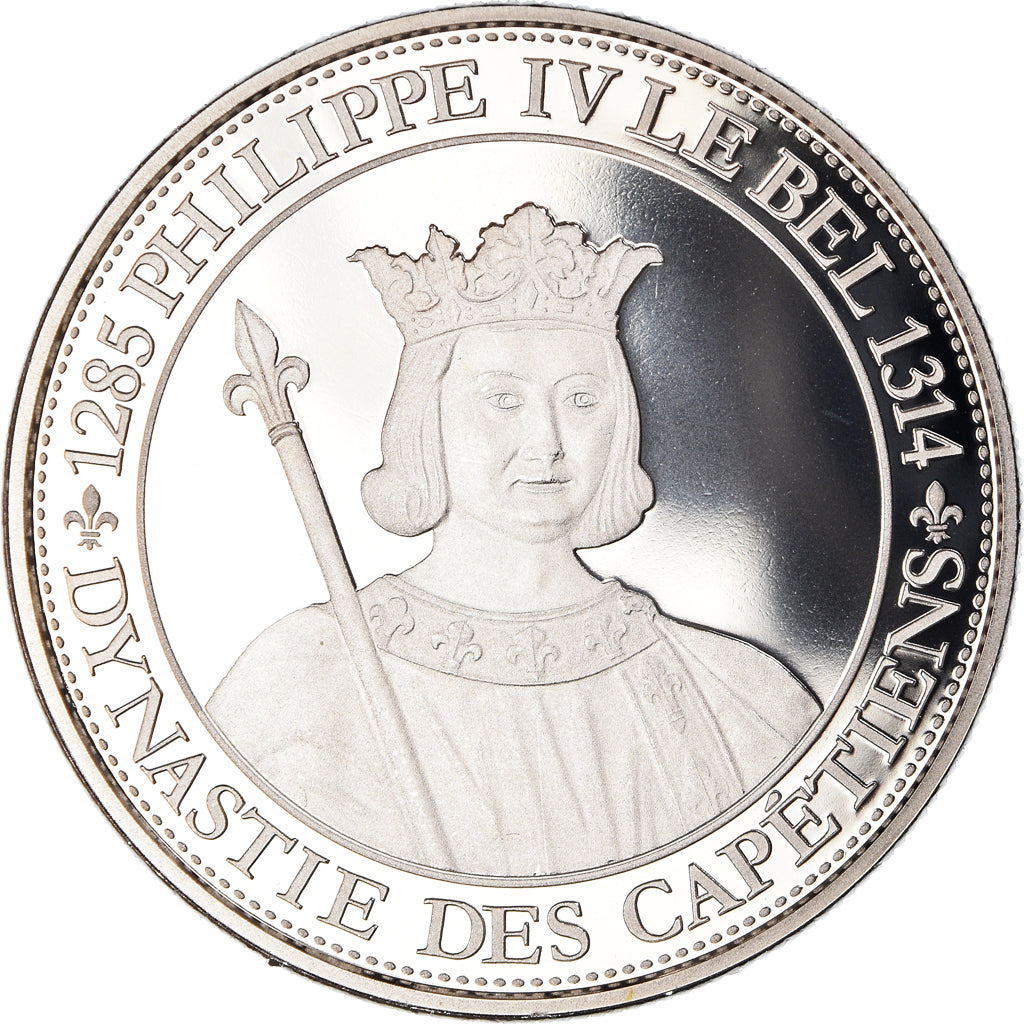 France, Medal, Philippe IV Le Bel, History, MS(65-70), Copper-nickel