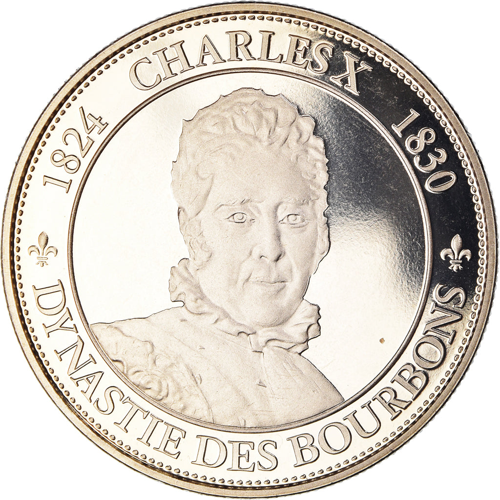 França, medalha, Les Rois de France, Charles X, História, MS(65-70)