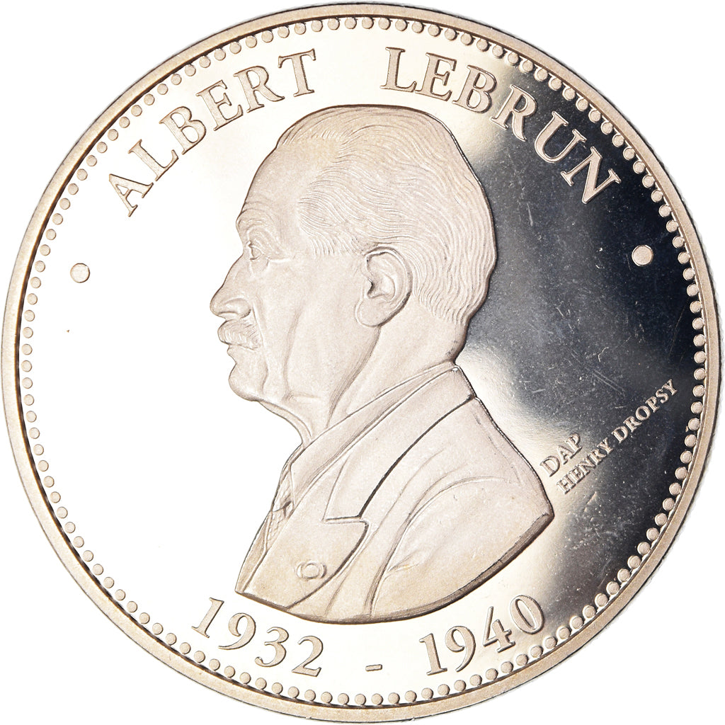 France, Médaille, Albert Lebrun, Président de la République, Politics, Proof