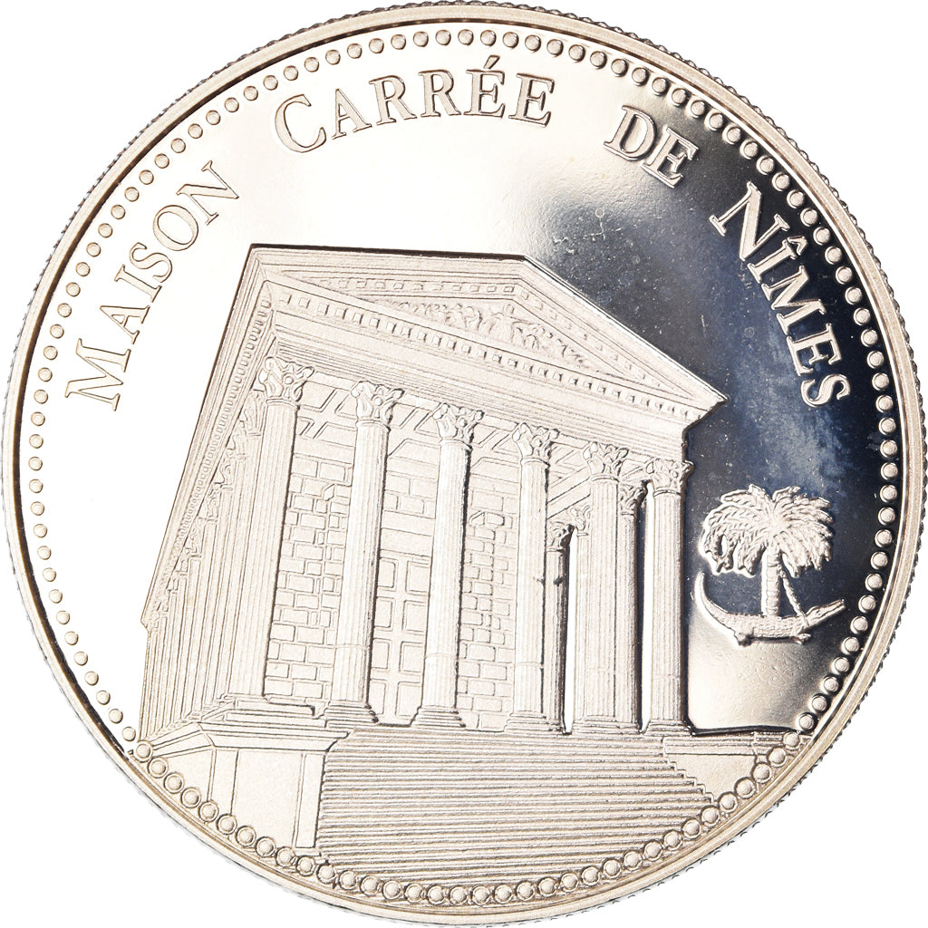 France, Medal, Nimes - La Maison Carrée, Patrimoine, Proof, MS(65-70)