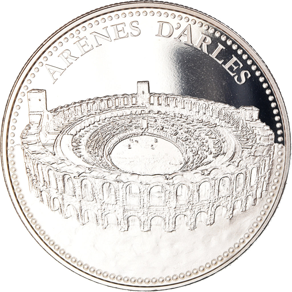 France, Médaille, 13/ Les Arènes d'Arles, Patrimoine, Proof, FDC, Cupro-nickel