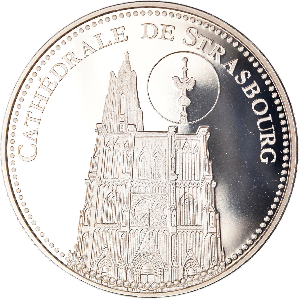 Francia, medaglia, Cathédrale de Strasbourg, Patrimoine, Proof, FDC