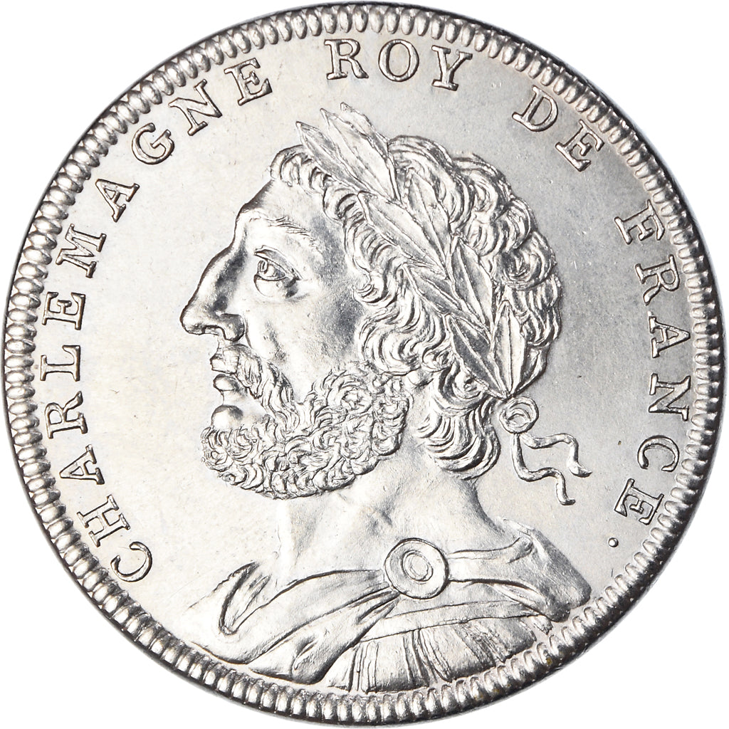 Francja, medal, Les Rois de France, Charlemagne, Historia, Piéfort, MS(65-70)