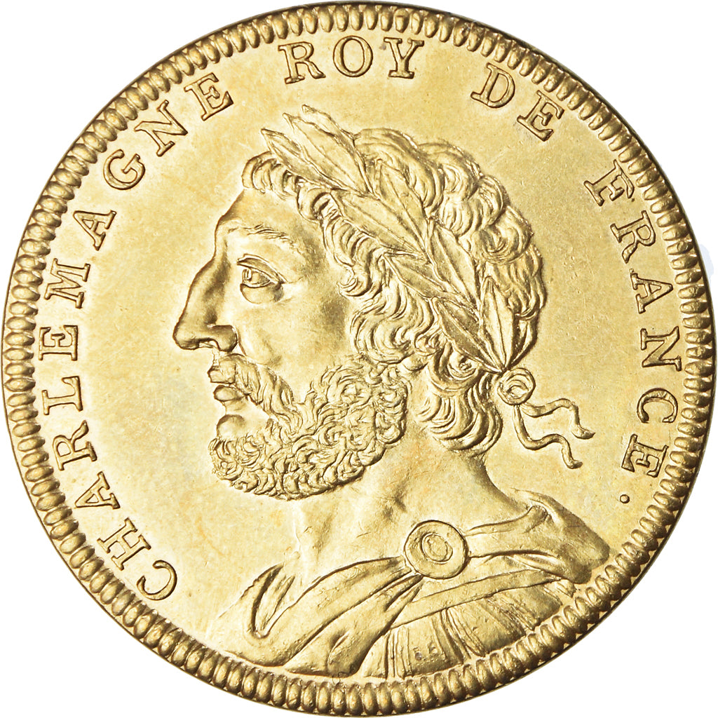 França, medalha, Les Rois de France, Charlemagne, História, Piéfort