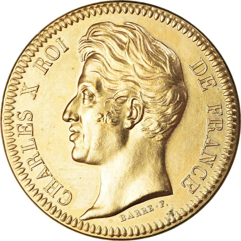 Francja, medal, Les Rois de France, Charles X, Historia, Piéfort, MS(65-70)