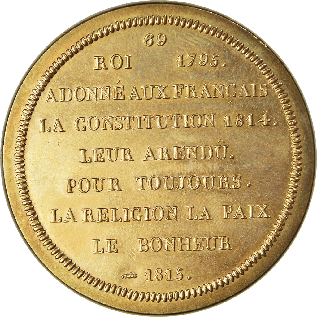 Francia, medaglia, Les rois de France, Louis XVIII, History, Piéfort, FDC