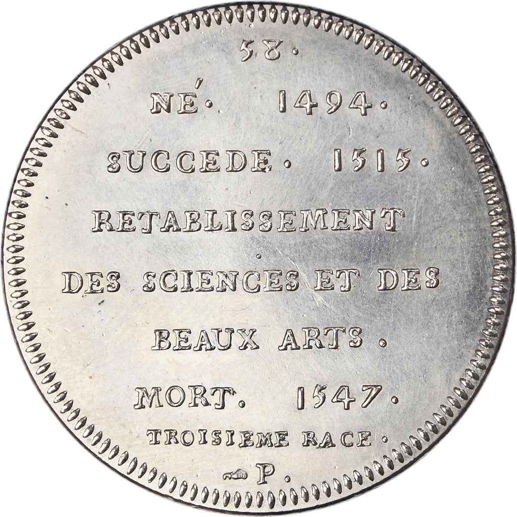 Francia, medaglia, Les Rois de France, François Ier, History, Piéfort, FDC