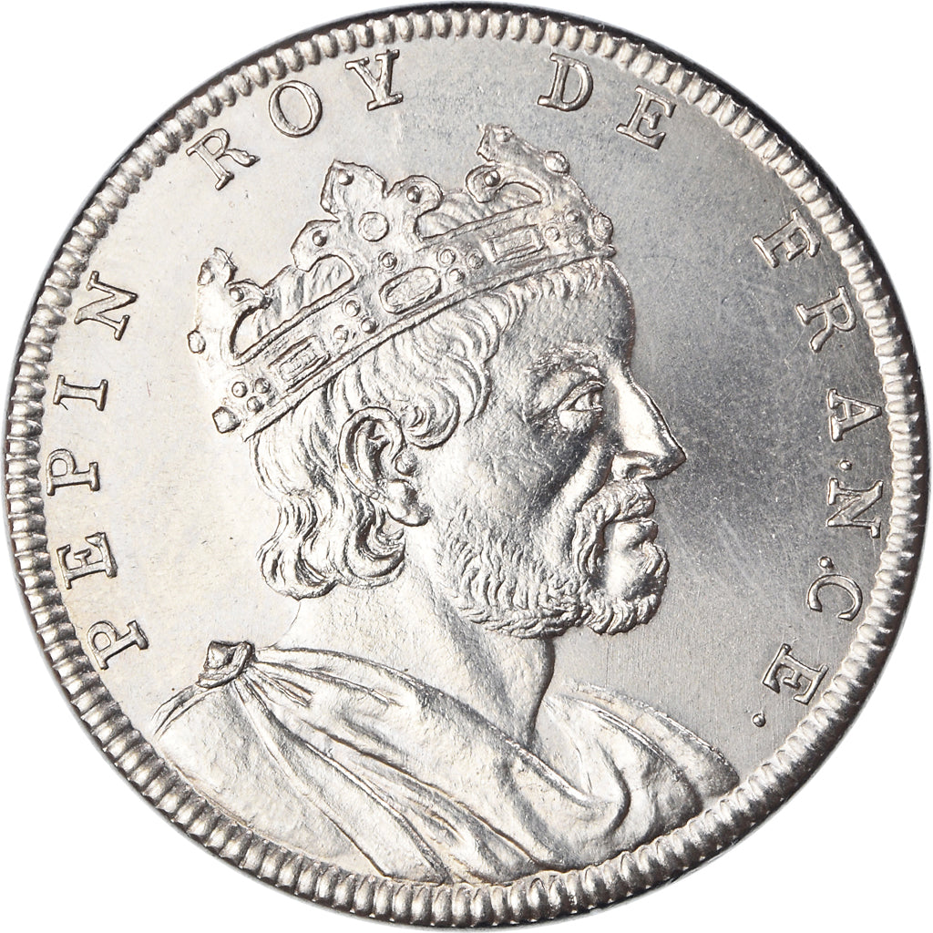 Francja, medal, Les Rois de France, Pépin le Bref, Historia, Piéfort