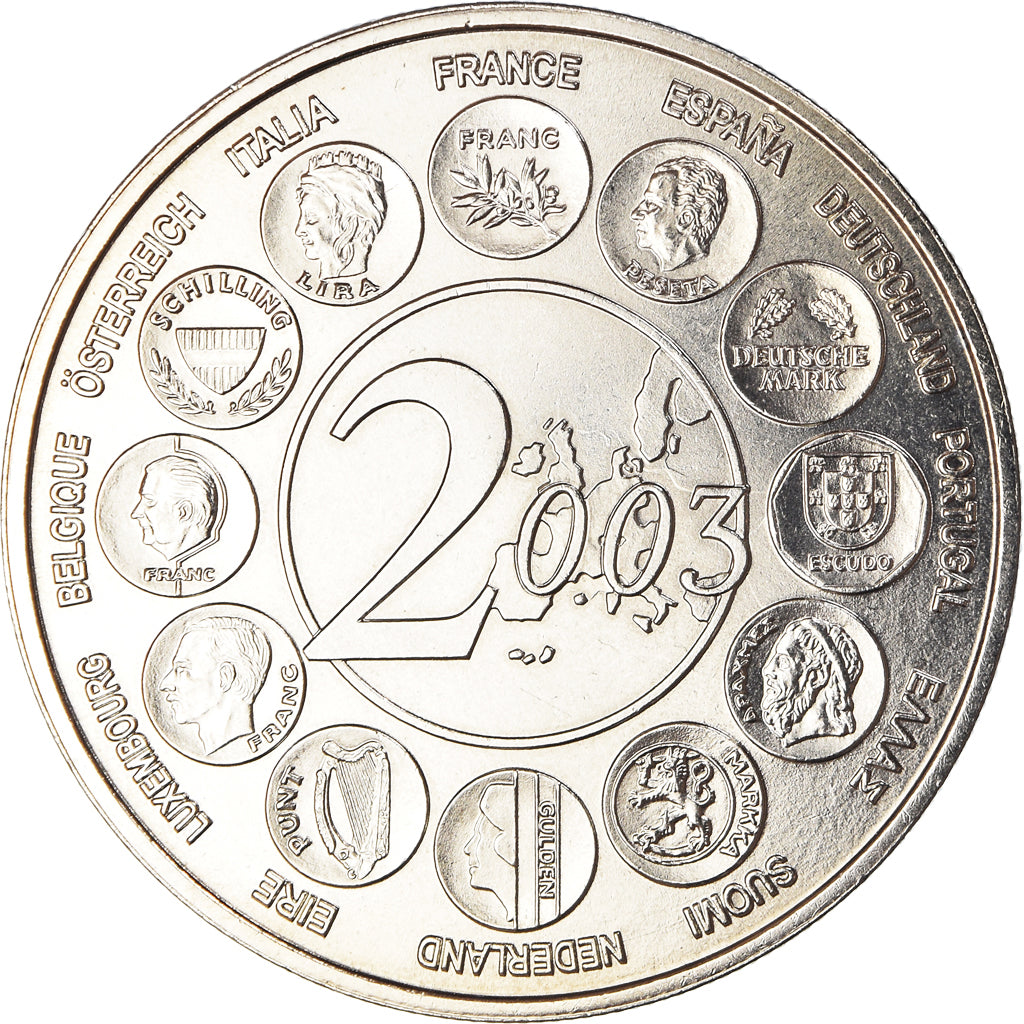 France, Medal, L'Europe des 15, essai, Politics, 2003, MDP, MS(65-70)