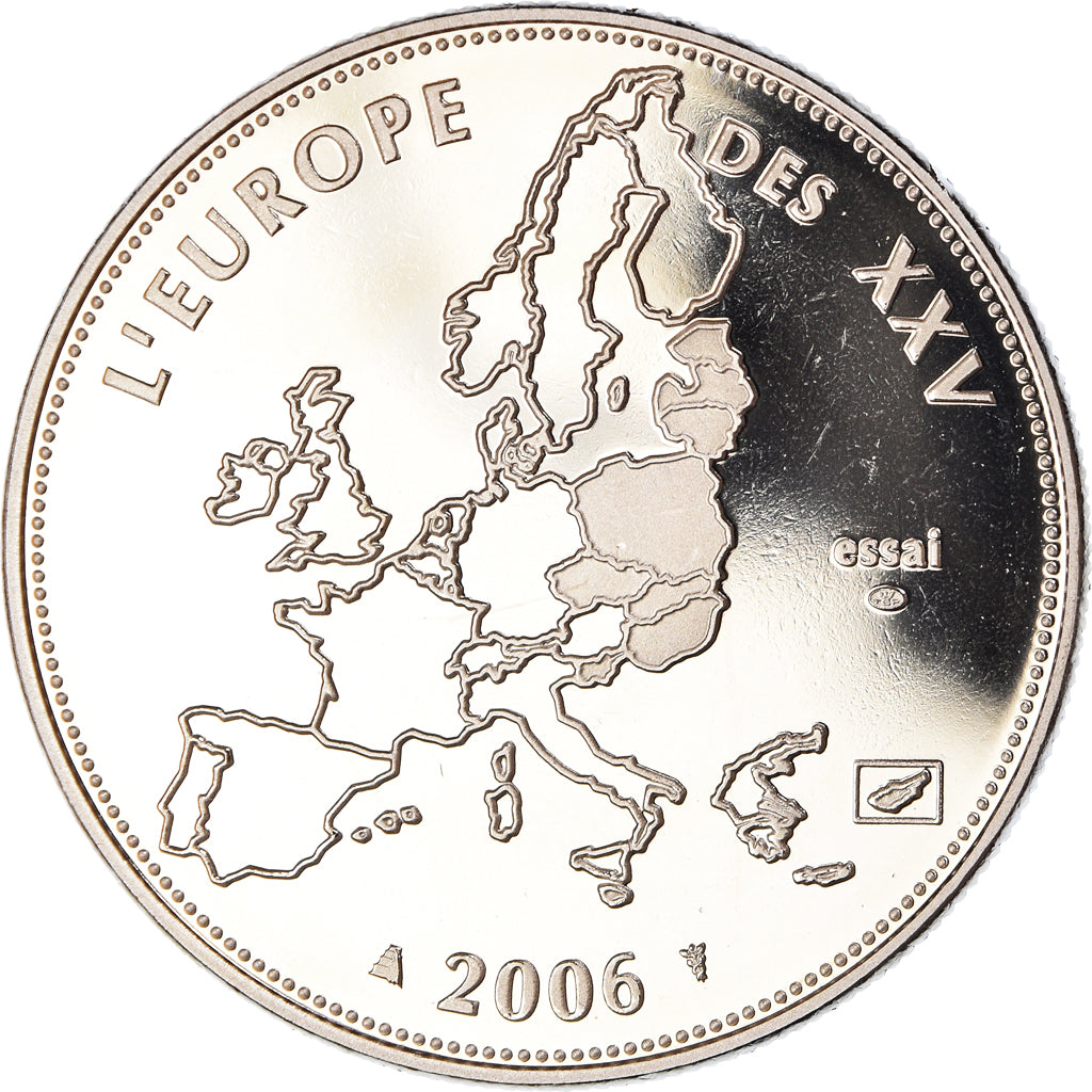 Frankreich, Medaille, L'Europe des XXV, Essai, Politics, 2006, MDP, STGL