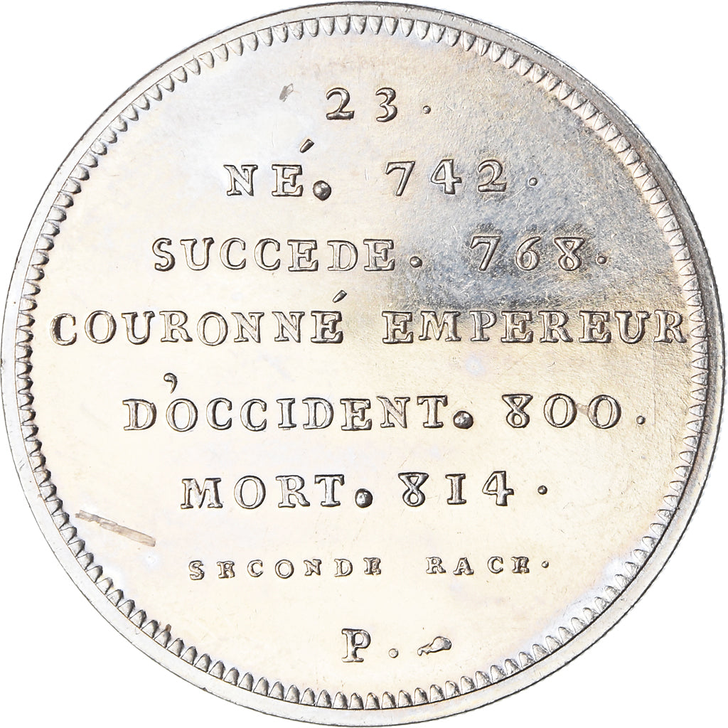 Frankreich, Medaille, Les Rois de France, Charlemagne, STGL, Nickel