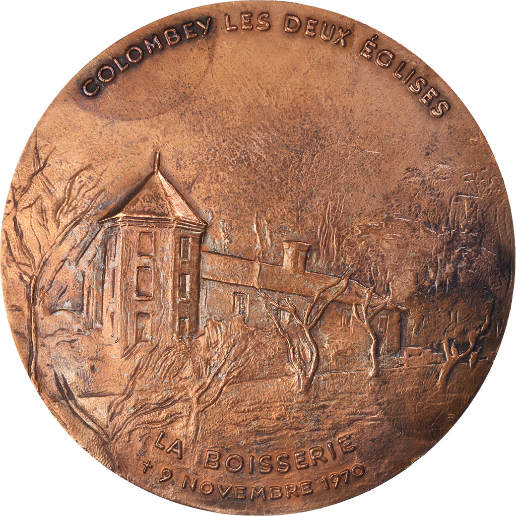 Frankreich, Medaille, De Gaulle, Colombey les Deux Eglises, La Boisserie, 1970