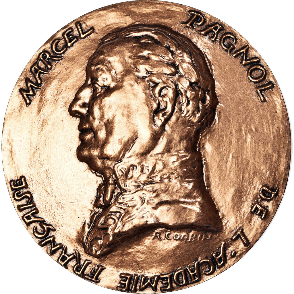 Frankreich, Medaille, Marcel Pagnol, Académie Française, 1976, Corbin, STGL