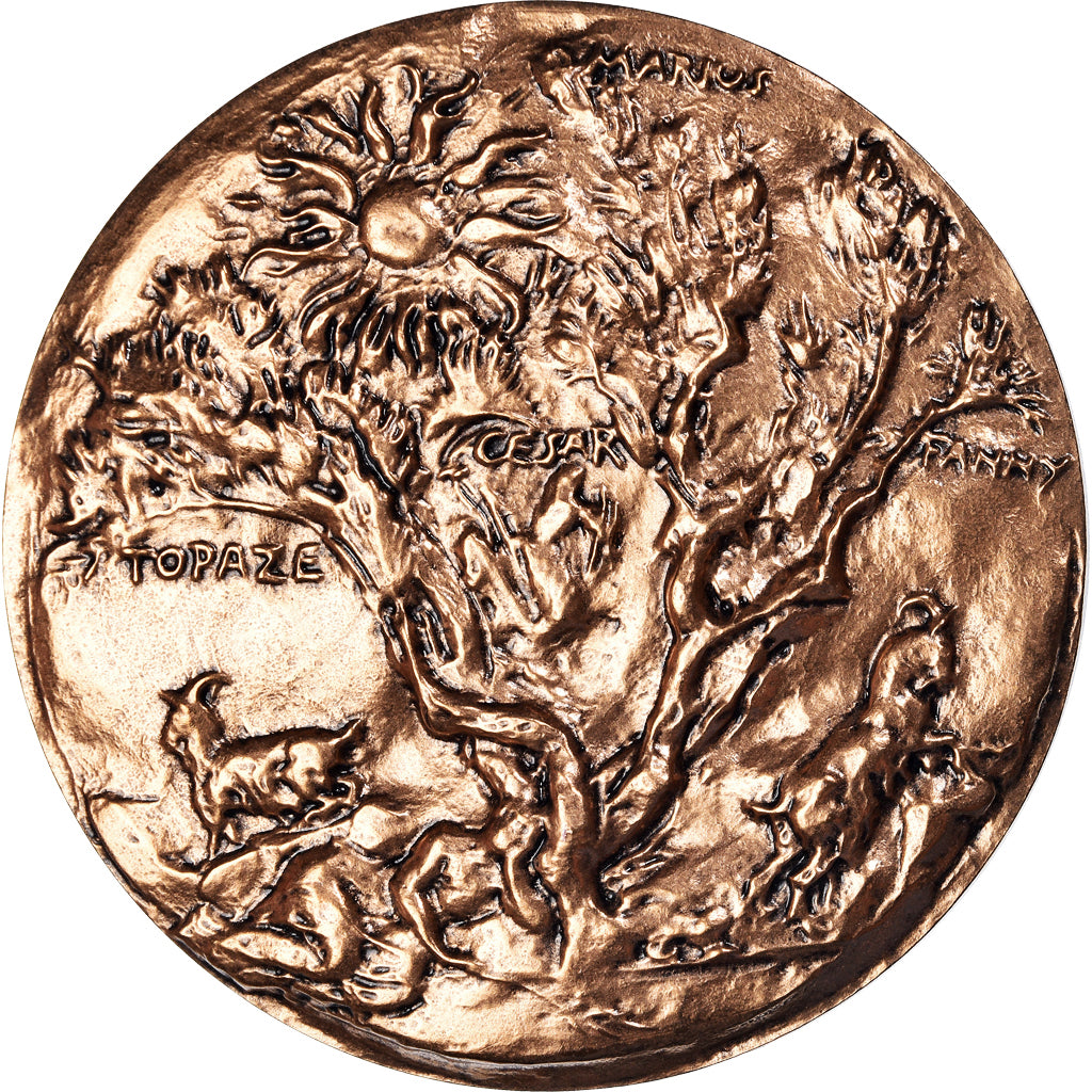 Frankreich, Medaille, Marcel Pagnol, Académie Française, 1976, Corbin, STGL