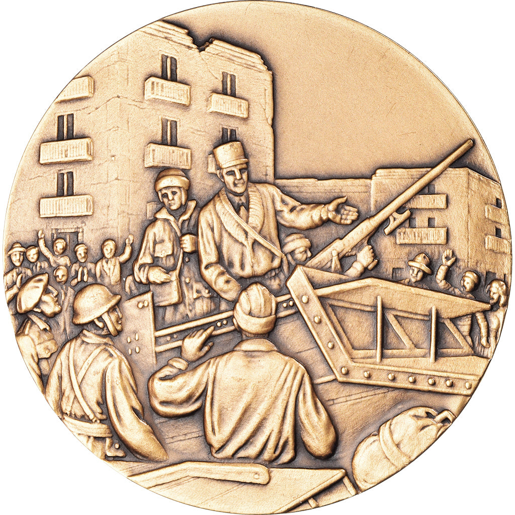 France, Médaille, Libération, Arrivée des Blindés, History, J. Balme, SPL+